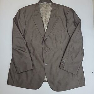 Steve Harvey Collection Suit Jacket Coat Blazer Size 52 X 34 Sharp Linning Exec